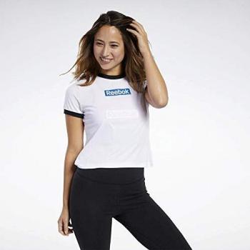 Reebok Te Linear Logo Slim tee Camiseta, Mujer, Blanco, L