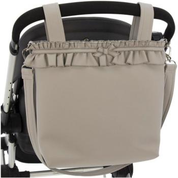 Bolso talega para silla de paseo Rosy Fuentes - Diseño moderno, material resistente al agua, múltiples compartimentos, correa ajustable, fácil de acoplar a la silla de paseo