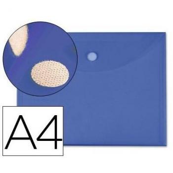 Liderpapel BY08 - Dossier con velcro, A4, azul