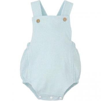 Pelele de bebé niño a rayas en color azul