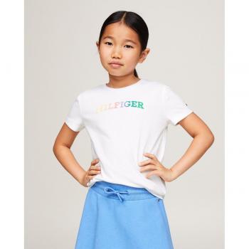 Camiseta blanca Tommy Hilfiger con letras de colores