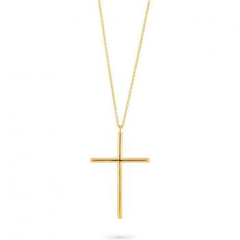 Collar Cruces de Plata Dorado