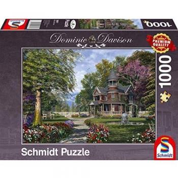 1000-Piece Manor House with Tower Puzzle by Dominic Davison