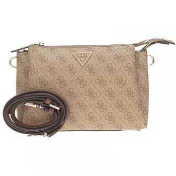 Guess Noelle Crossbody Bag, Brown, Female, Size: ONE SIZE