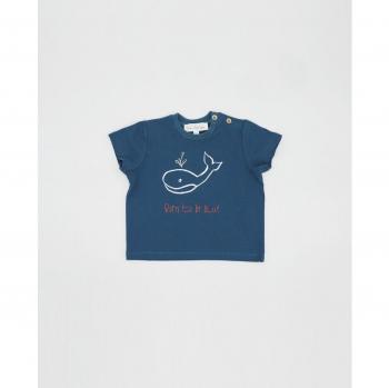 Fina Ejerique - Camiseta de bebé niño de algodón en color verde oscuro