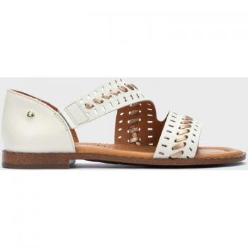 Sandalias planas de piel con elástico lateral para mujer Pikolinos Algar W0X-0785C2
