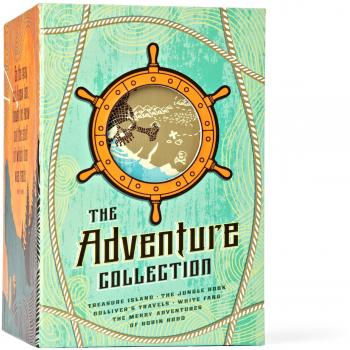 The Adventure Collection: Treasure Island, The Jungle Book, Gulliver's Travels, White Fang, The Merry Adventures of Robin Hood: Gulliver's Travels, ... Treasure Island