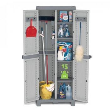 Armario Escobero Terry Wavebase 3700 de Resina Gris, 181.8 x 70 x 43.8 cm