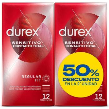 Durex Sensitivo Contacto Condoms 2x12 Unidades (Total 24 units)