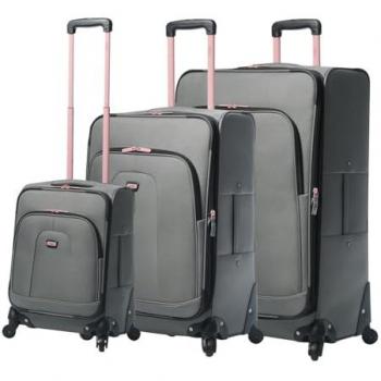 Juego de Maletas Trolley Gris Andromeda 2.0 - Incluye Maleta de Cabina, Maleta Mediana y Maleta Grande, Ruedas 360º, Material Suave y Resistente
