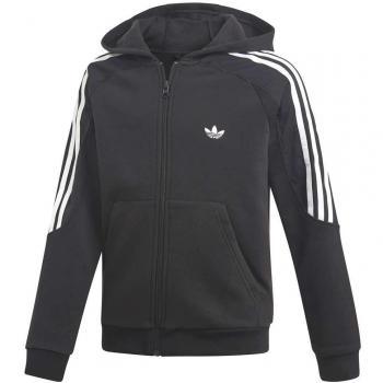adidas Radkin - Chaqueta con capucha para niño, Niños, Chaqueta con capucha, DW3867, blanco/negro, 128