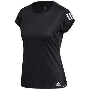 adidas Club 3 Str tee Camiseta de Manga Corta, Mujer, Black/Matte Silver/White, L