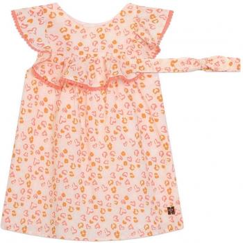Conjunto de bebé niña de vestido y diadema de algodón con estampado - Carrement Beau