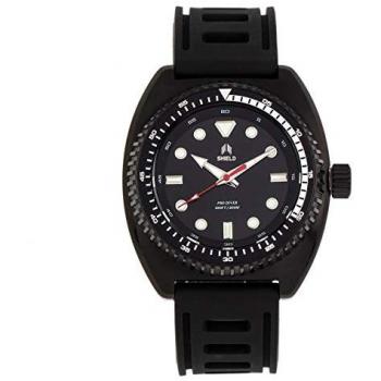 Shield Dreyer Men's Black Diver Strap Watch - One Size