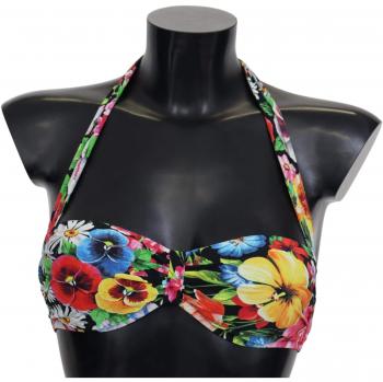 Dolce & Gabbana Multicolor Floral Print Swimwear Bikini Tops - IT1 | XS