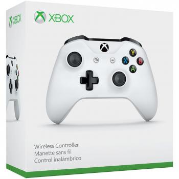 Microsoft - Controlador Inalámbrico Xbox One, Color Blanco con Bluetooth