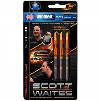 Winmau Scott Waites Darts - Steel Tip Tungsten - Black - 23g by Winmau