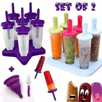 HelpCuisine Molde para Helados/Moldes de Polos - Juego de Seis Unidades sin BPA y Aprobado por FDA. 24 Meses de Garancia!