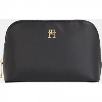 Tommy Hilfiger Neceser negro con cremallera y detalle TH