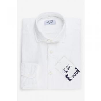 Roy Roger's Riviera Linen Casual Shirt for Men - White, Size XL