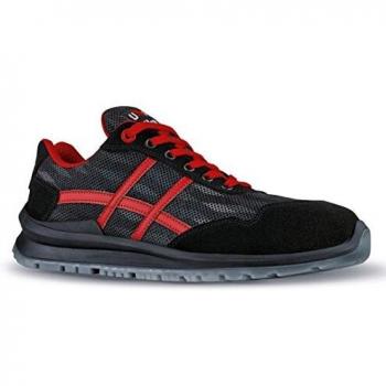 Zapatos de seguridad U Power Senna S1P SRC - Características: tipo S1P, protección contra impactos y compresión, suela antideslizante SRC, plantilla antiperforación, parte superior en microfibra transpirable