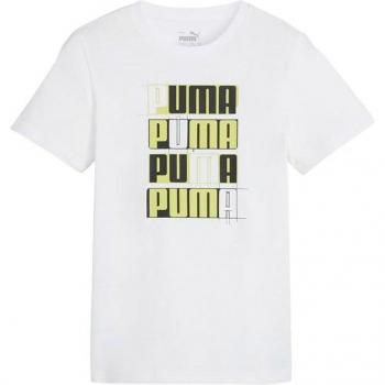 Camiseta Puma Essentials+ AB Infantil Blanco