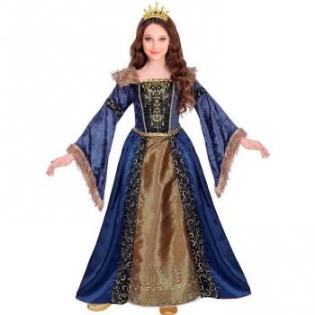Disfraz de Reina Medieval Largo para niña