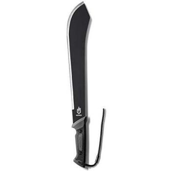 Gerber Gator Bolo Cuchillo tipo machete con hoja de acero inoxidable, mango de goma antideslizante, diseño ergonómico, longitud total de 45 cm y peso ligero para fácil manejo