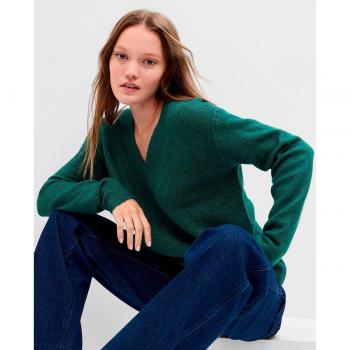 Jersey de mujer con el cuello de pico Gap