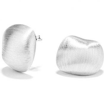 Pendientes Atlantis de plata Secrecy - Pendientes Mujer Botón Plateado