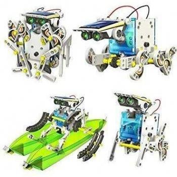 RCTecnic Kit de Robótica Solar Para Niños,13 Robots en 1, Kit de Construcción Robotica Educativa, Más de 80 Piezas Juguetes Educativos DIY Juguetes Baratos y Originales