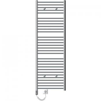 Radiador Toallero Eléctrico de Baño ECD Germany 600x1800 mm 900W Cromo Recto con Conexión Lateral