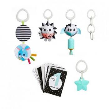 Tiny Love Set de Regalo Magical Tales - Alfombra de actividades para bebés con temática mágica, incluye anillos colgantes, texturas variadas, elementos interactivos y diseño colorido que estimula el desarrollo sensorial y motor