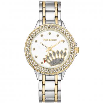 Juicy Couture Women's Quartz Watch JC1283WTTT (36 mm) Multicolored/Silver/White