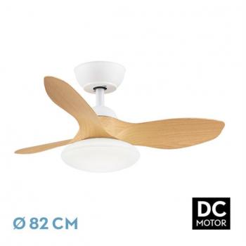 Ventilador DC Paramo 36W Blanco/Haya 3 Aspas