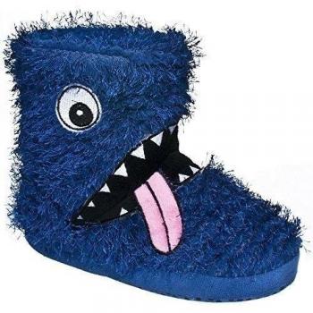 Trespass Boys Munch Munch Faux Fur Monster Character Slippers