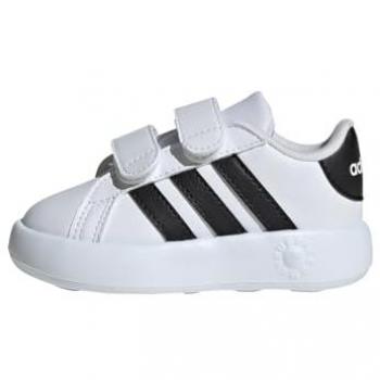 adidas Grand Court 2.0 Infant Shoes, Size UK 8c, Colour: White/Black, Unisex