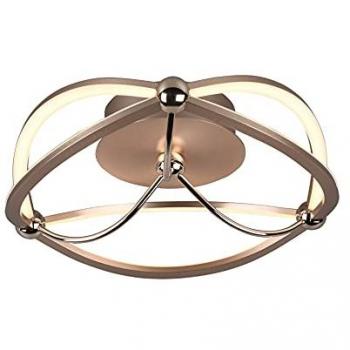 Lámpara de Techo LED Dimmerable Charivari Ø41 cm en Acero Satinado