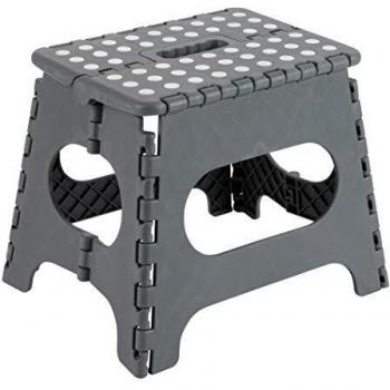 Arregui TB-027-G, Taburete multiusos plegable, Gris, 27x29x22 cm