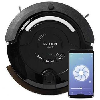 PRIXTON Spire 916 - Robot Aspirador/Robots Aspiradores Fregasuelos, con App para Móvil, Programable, para Suelo Seco y Húmedo con 3 Modos de Limpieza: Automática, Esquinas, Profunda