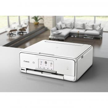 PIXMA TS8051 9600 x 2400DPI Inyección de tinta A4 15ppm Wifi Color blanco multifuncional