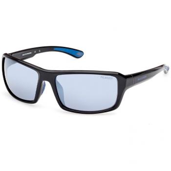 Skechers Unisex Polarized Sunglasses SE6289 - Shiny Black / Smoke
