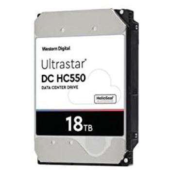 WD 18TB Ultrastar DC HC550 Internal Hard Drive - 3.5 SAS 7200RPM 512MB