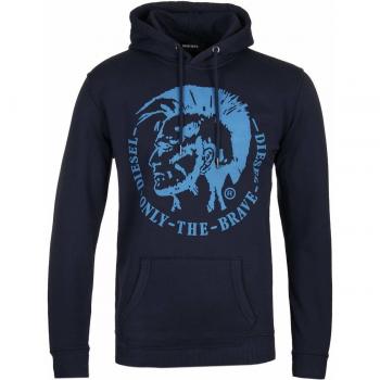 Diesel Agnes Navy Logo Hoodie - Large