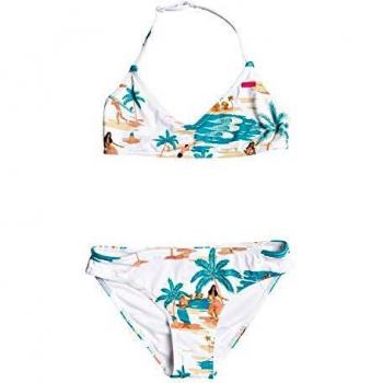 Roxy Love Waimea - Conjunto De Bikini Bralette para Chicas 8-16 Conjunto De Bikini Bralette, Niñas, Mood Indigo, S