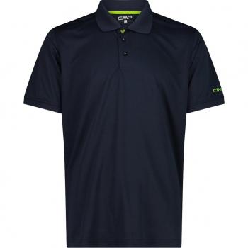 CMP Short Sleeve Polo Shirt Blue