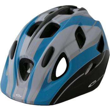 Eltin Inmould Junior - Casco de ciclismo para niño, color blanco / azul