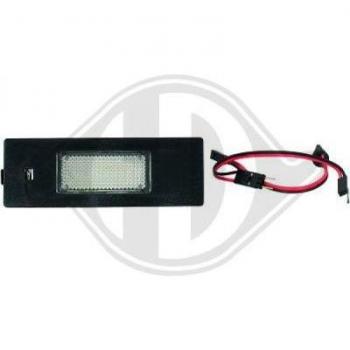 Piloto de matrícula DIEDERICHS 1280292 con luz LED, diseño compacto, fácil instalación, resistente a la intemperie y compatible con varios modelos de vehículos
