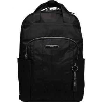Bolso Totto Alenza convertible en mochila de color negro con múltiples compartimentos