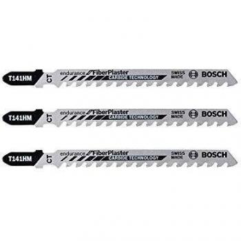 Bosch T 141 HM - Hoja de Sierra de Calar Especial para Fibra y Yeso, Pack de 3 Unidades